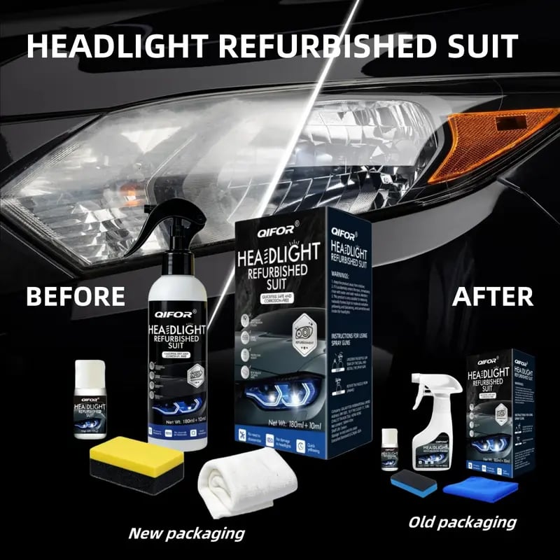 🚗QIFOR Automotive Headlamp Restoration Fluid Oxidized