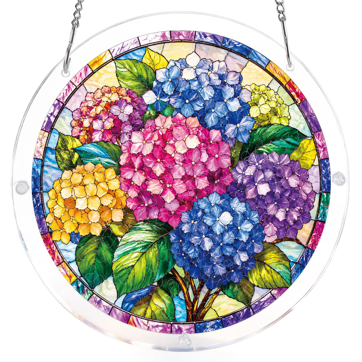 Hydrangea in Bloom Light Suncatcher-Acrylic Window Art