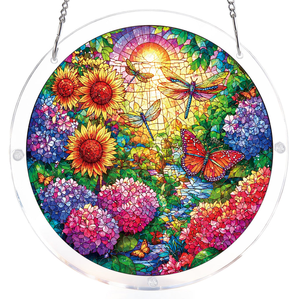 Golden Butterfly Garden Light Suncatcher-Acrylic Window Art