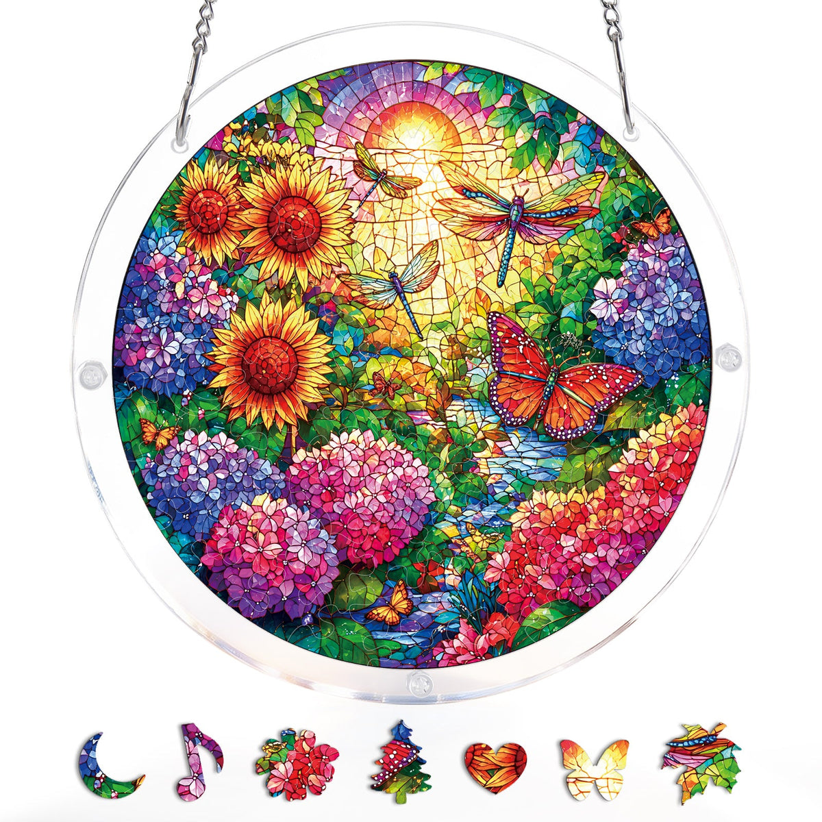Golden Butterfly Garden Light Suncatcher-Acrylic Window Art