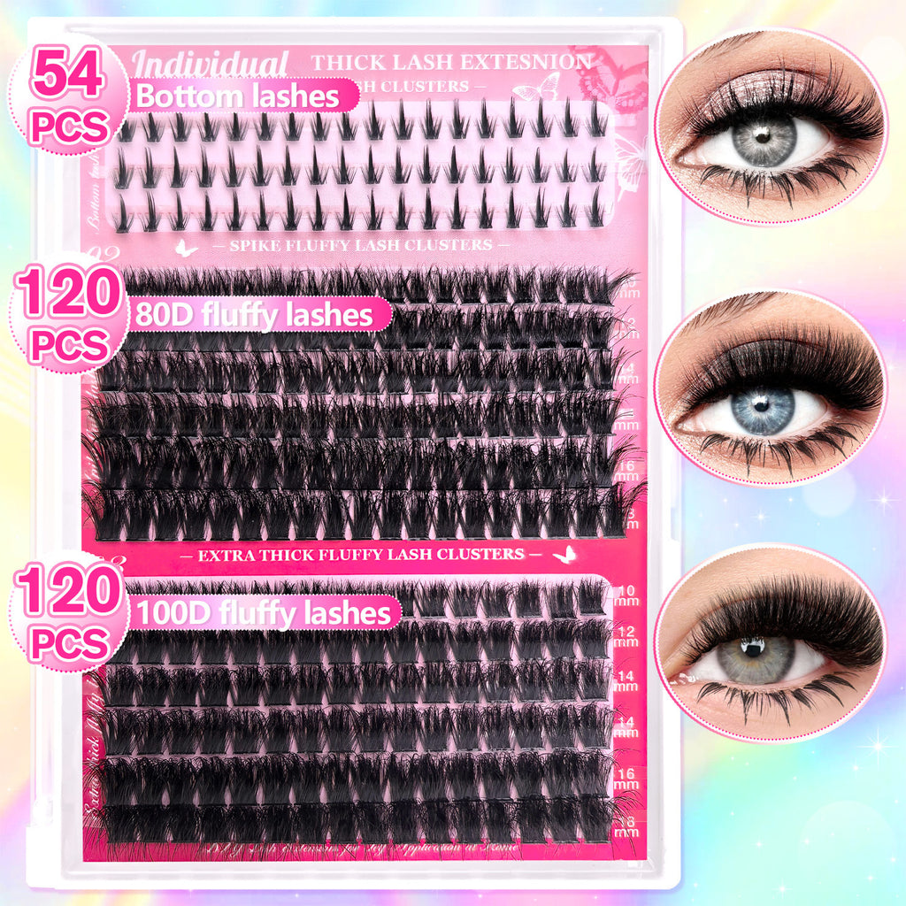 🔥JUST 1 HIT🔥 2000 Pcs  Mixed-Length Individual False Eyelash Kit