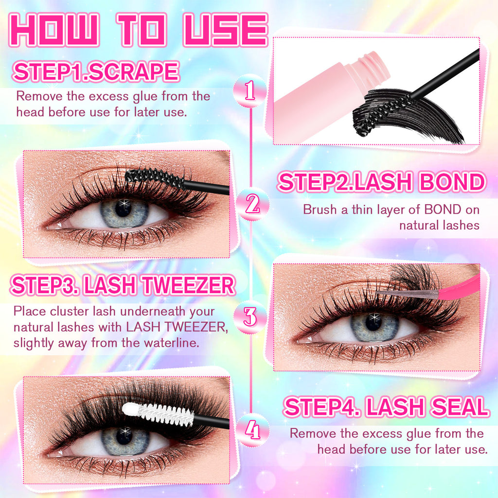 🔥JUST 1 HIT🔥 2000 Pcs  Mixed-Length Individual False Eyelash Kit