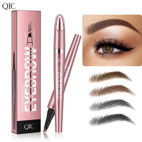 🎁Last Day Each only $6.66 and Free shipping✨Waterproof Micro-Fork Eyebrow Pencil, Long-Lasting Brow Pen for Natural Hair-Like Strokes