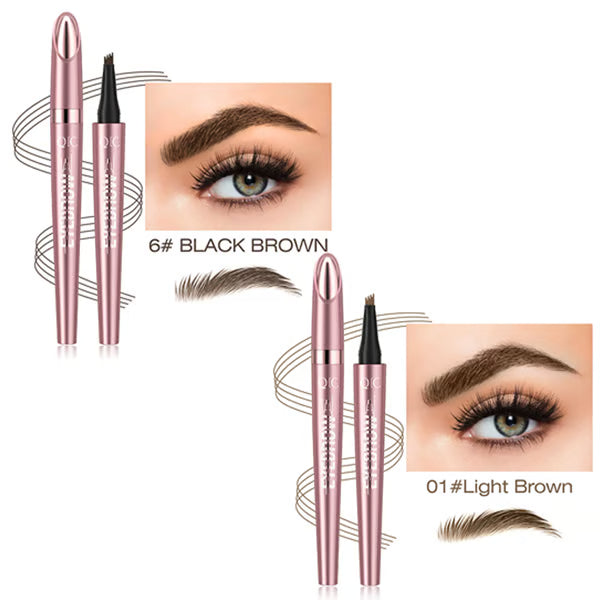 🎁Last Day Each only $6.66 and Free shipping✨Waterproof Micro-Fork Eyebrow Pencil, Long-Lasting Brow Pen for Natural Hair-Like Strokes