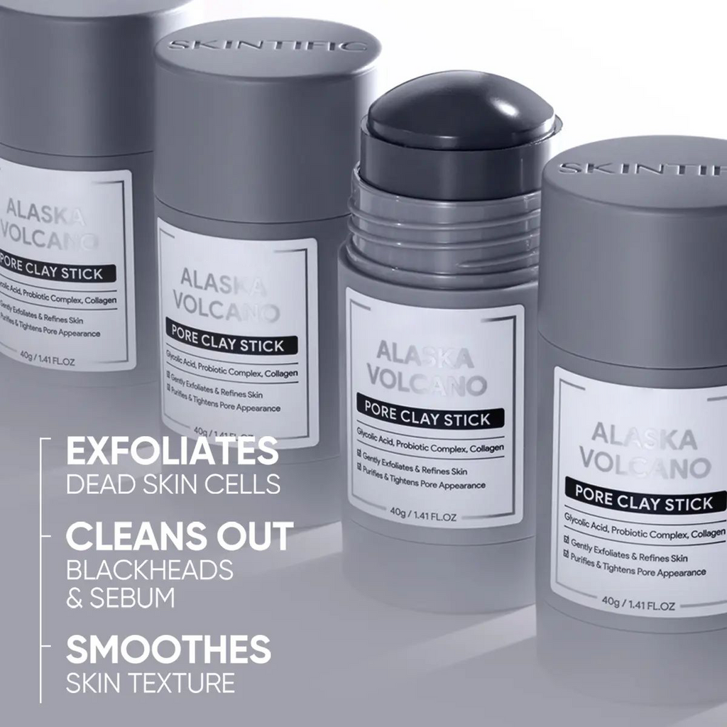 💥Each only $5.9💥Alaska Volcano Pore Clay Stick Cleansing Blackhead Remover Face Mask Stick