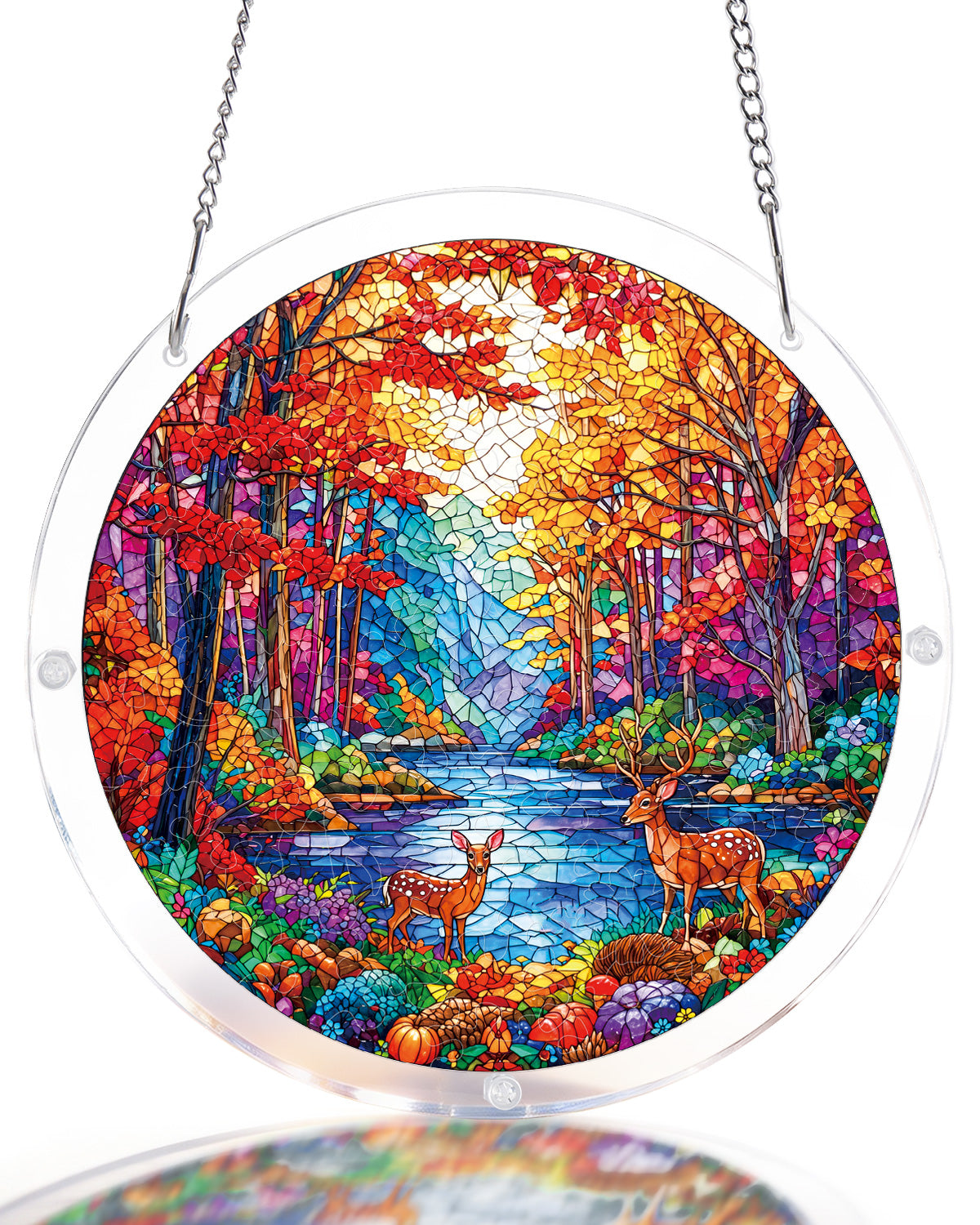 Deer in the Forest Light Suncatcher-Acrylic Window Art