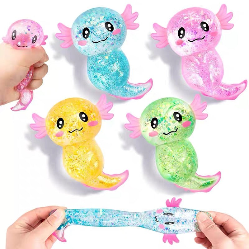 ✨Each Only $4.99 ✨4 Pack Cute Squishy Series Stress Relief Toys Set – Soft Gel-Filled Sensory Squeeze Toy for Home, Office & Travel