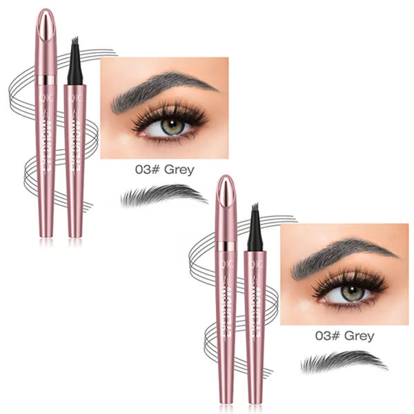 🎁Last Day Each only $6.66 and Free shipping✨Waterproof Micro-Fork Eyebrow Pencil, Long-Lasting Brow Pen for Natural Hair-Like Strokes