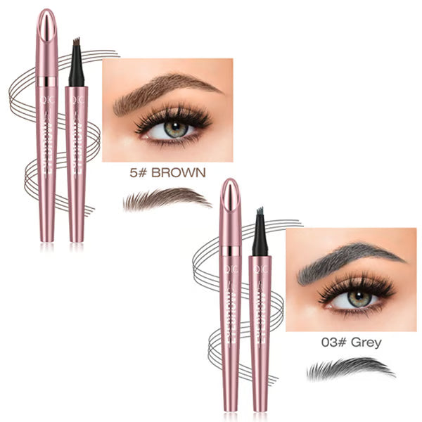 🎁Last Day Each only $6.66 and Free shipping✨Waterproof Micro-Fork Eyebrow Pencil, Long-Lasting Brow Pen for Natural Hair-Like Strokes