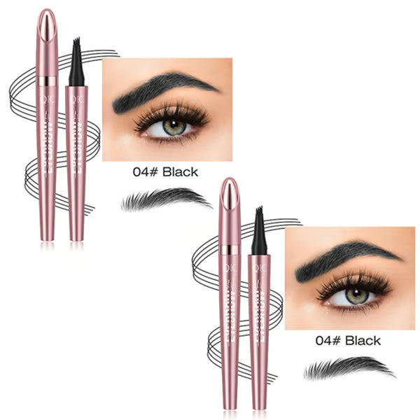 🎁Last Day Each only $6.66 and Free shipping✨Waterproof Micro-Fork Eyebrow Pencil, Long-Lasting Brow Pen for Natural Hair-Like Strokes