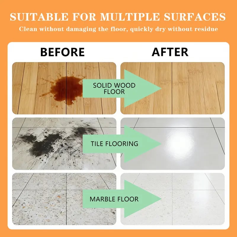 🎁Just $6.6 each and Free Shipping🎁Floor Cleaning Tablets - Safe for Wood Tile Marble Quick Dry No Residue