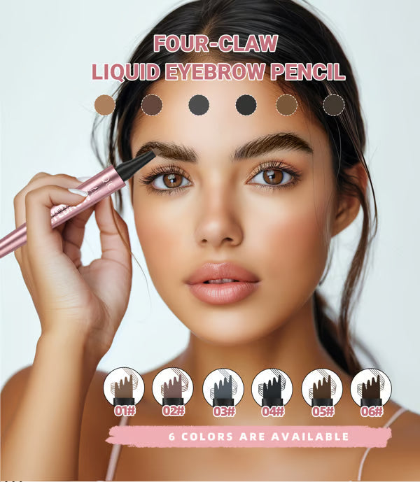 🎁Last Day Each only $6.66 and Free shipping✨Waterproof Micro-Fork Eyebrow Pencil, Long-Lasting Brow Pen for Natural Hair-Like Strokes