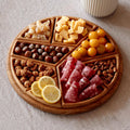 Puzzle Serving Tray - Wood with Removable Compartments
