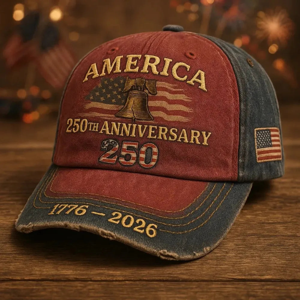 United States 250th Anniversary Red Capap