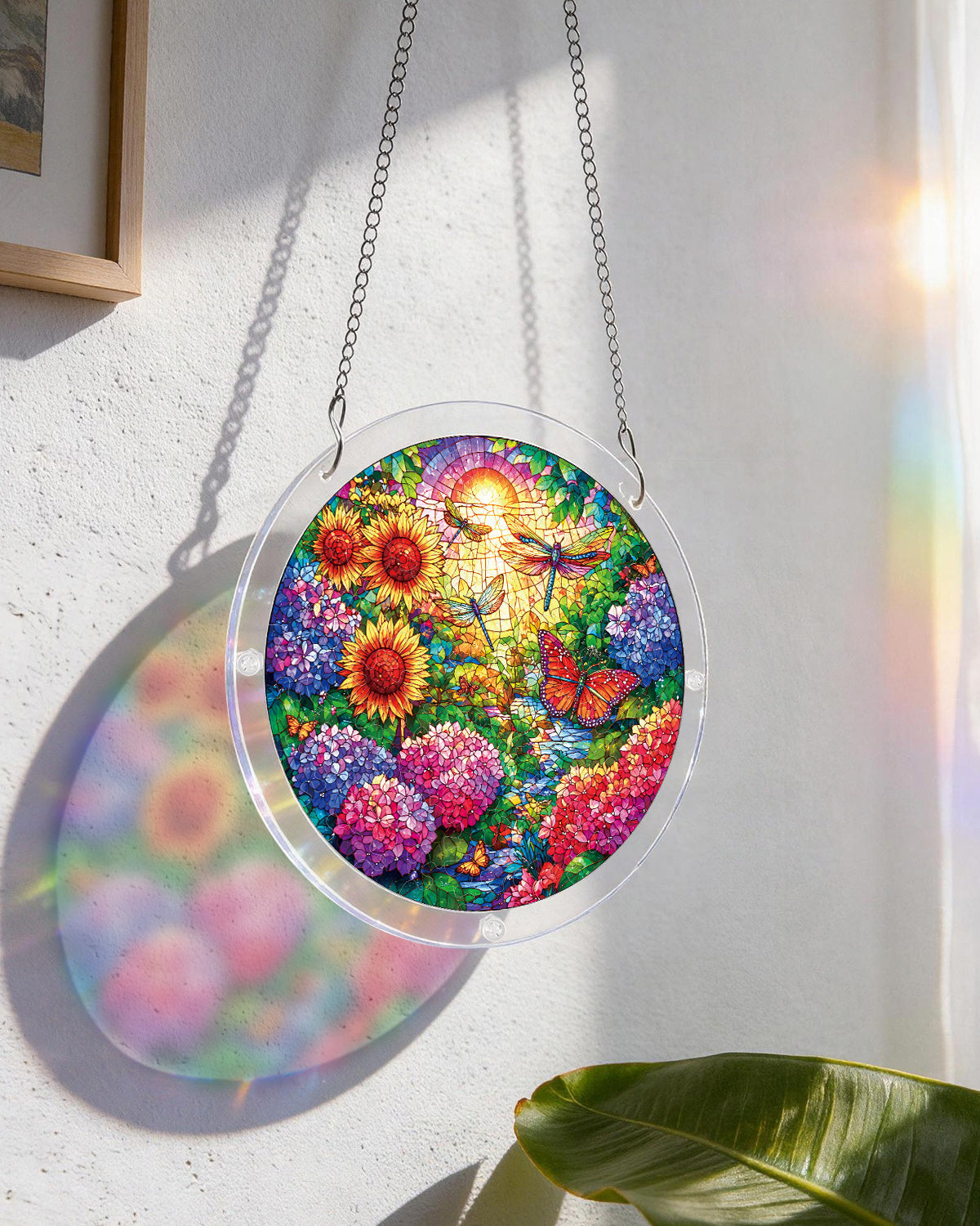 Golden Butterfly Garden Light Suncatcher-Acrylic Window Art