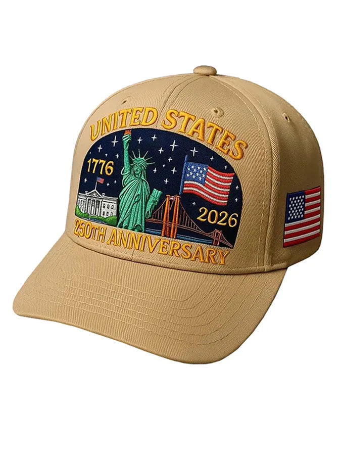 Unisex Independence Day, United States Flag, Statue Of Liberty Print Celebration, Commemorative Casual Baseball Cap