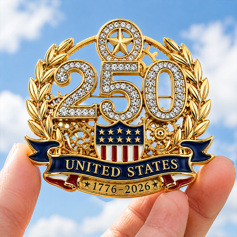 U.S. Founding 250th Anniversary Commemorative Pin (Unisex)