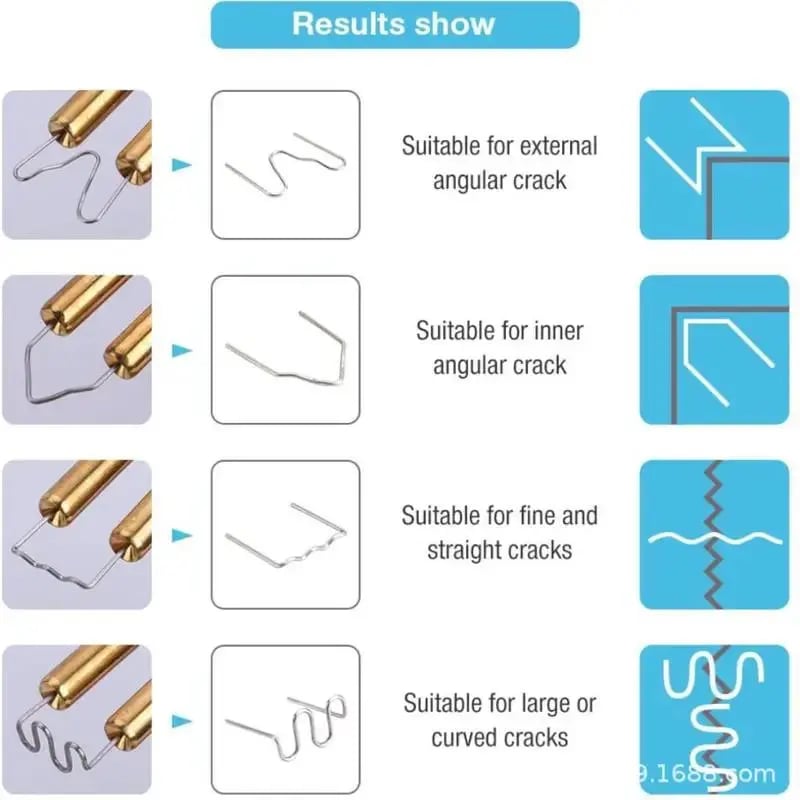 🔧 Handheld Car Plastic Welding Repair Tool (200 Staples Included)
