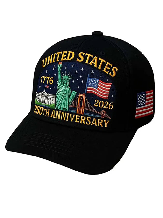 Unisex Independence Day, United States Flag, Statue Of Liberty Print Celebration, Commemorative Casual Baseball Cap