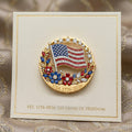 US 250th Anniversary Enamel Brooch Pin