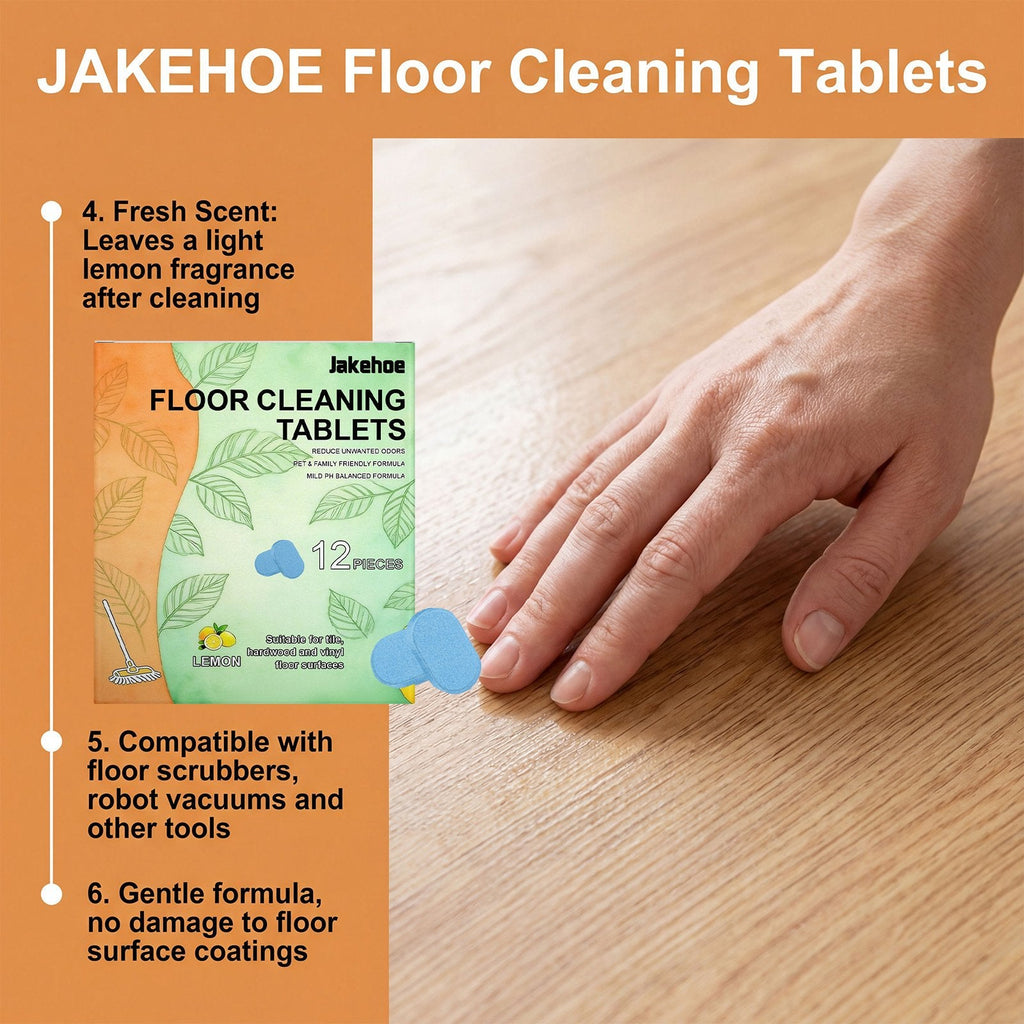 🎁Just $6.6 each and Free Shipping🎁Floor Cleaning Tablets - Safe for Wood Tile Marble Quick Dry No Residue