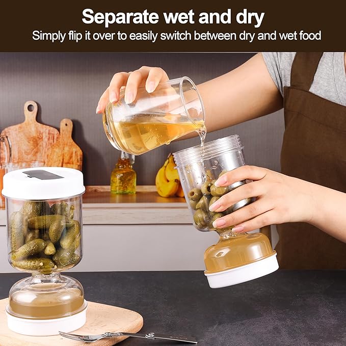 Hourglass Pickle & Olive Jar