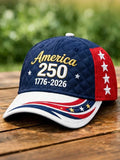 Unisex Independence Day, American flag printing celebration, commemorative casual baseball cap