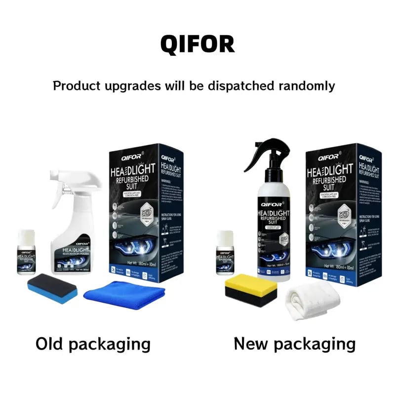 🚗QIFOR Automotive Headlamp Restoration Fluid Oxidized
