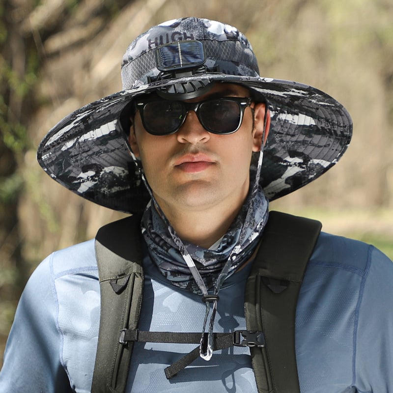 🏆 50K+ SOLD! 49% OFF – Almost Gone-⚡2025 New Ultralight Solar Fan Sun Hat – Lighter Than a Baseball!⚾(Only 11oz)