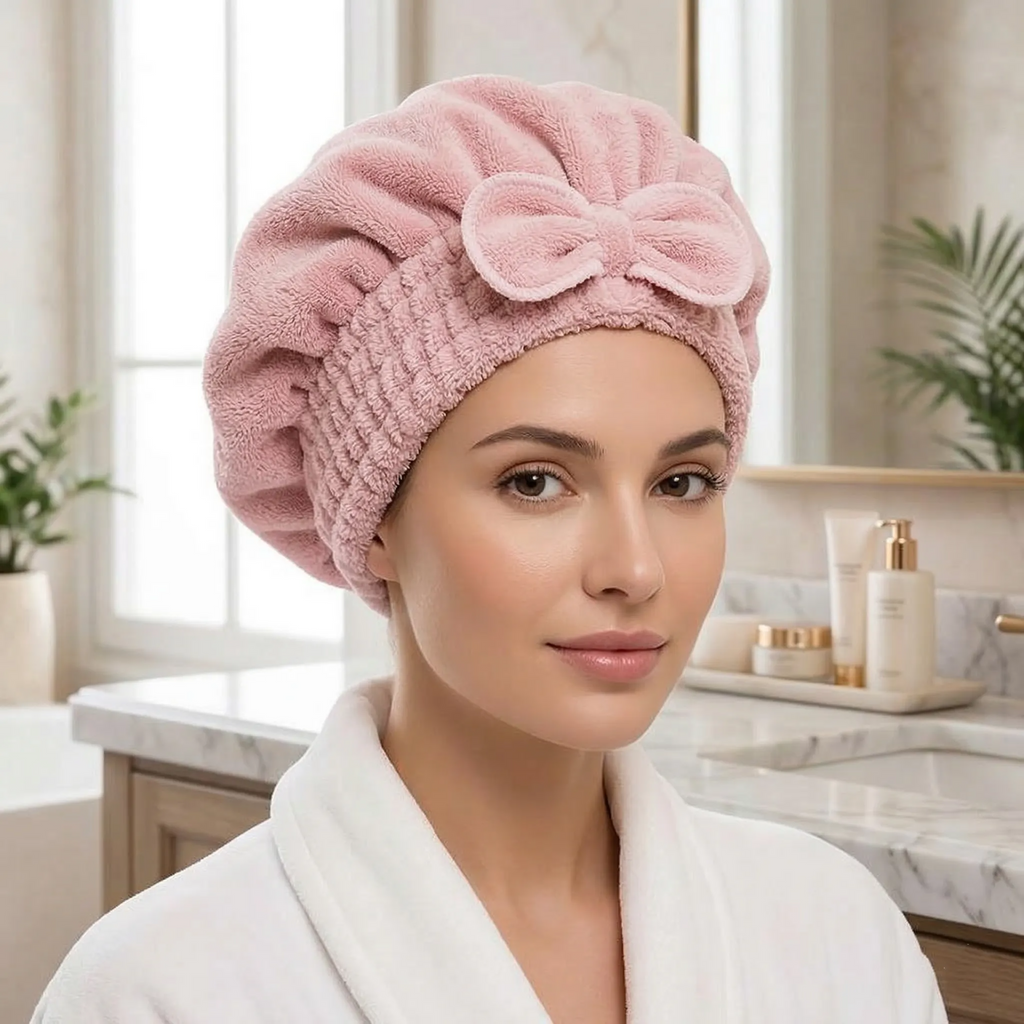 🔥BUY 2 GET 1 FREE TODAY & Ultra-Plush Anti-Frizz Hair Towel Caps