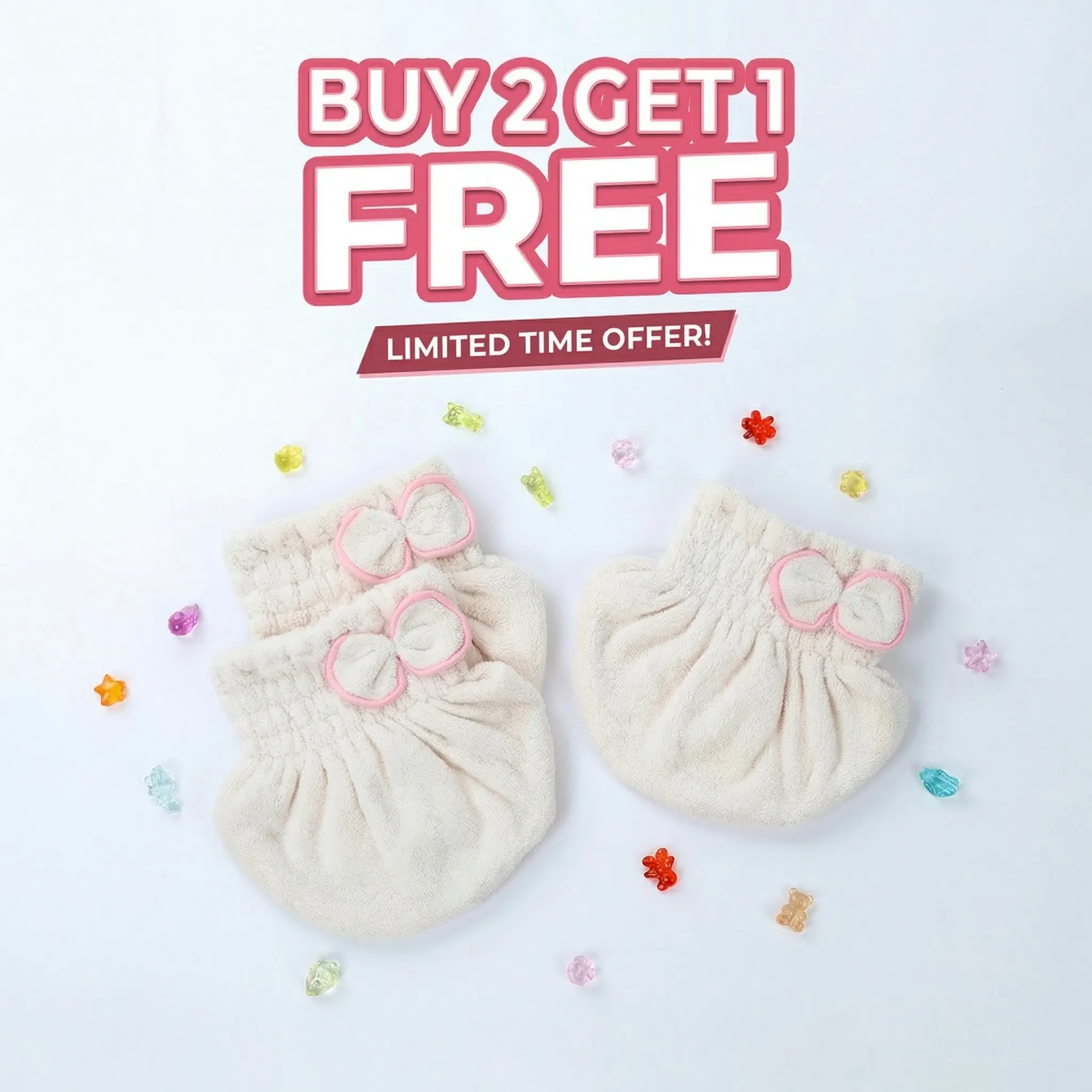 🔥BUY 2 GET 1 FREE TODAY & Ultra-Plush Anti-Frizz Hair Towel Caps